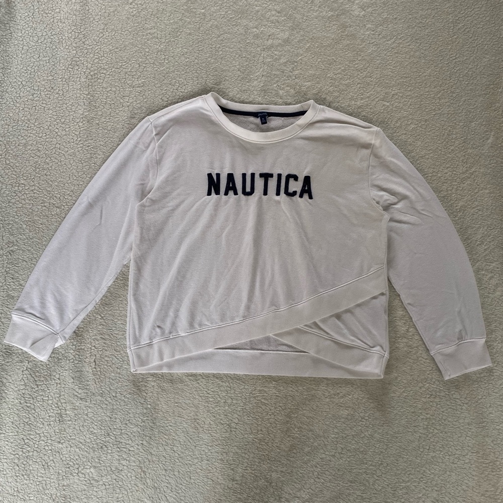 Nautica White Sweatshirt